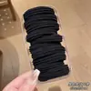 Diadema de Goma Negra para Coleta Alta Lazo para el Cabello para Mujer 2025 Nueva Cuerda para el Cabello de Gama Alta Alta Elasticidad y Duradera Diadema Accesorios para la Cabeza