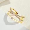 Anillo de dedo índice para mujer, de alta gama, ligero, de lujo, estilo Ins, diseño con personalidad, anillo sensorial, combina con todo, apertura de verano ajustable.