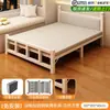 Cama de solteiro dobrável para adultos, cama pequena simples para casa, cama de casal, cama de aglomerado dura espessada e reforçada