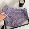 Jardín Único~Bragas de Encaje Floral Sexy Estilo Francés para Mujer, Entrepierna de Algodón Puro, Transpirables, Braguitas para Mujer Estilo Puro Deseo