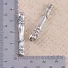 Accesorios para Joyería de Aleación de Plata Antigua Componentes para DIY Instrumentos Rituales Religiosos con Forma de Calabaza Conectores Tubulares Perforados para Joyería
