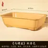 Maceta Rectangular Pequeña de Resina para Uso Doméstico, Cerámica de Imitación Arena Púrpura, Adecuada para Plantas Verdes, Bonsái de Árbol de Banyan, Venta al por Mayor