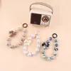 Cadena de Cuentas de Colores con Lazo Cadena para Funda de Teléfono Móvil DIY Cadena de Cuentas Degradadas Corazón de Melocotón Cadena para Teléfono Móvil Tono Vibrante Cadena para Teléfono Móvil