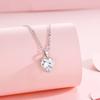 Pingente de Amor Mulheres S925 Sterling Silver Moda Luz de Luxo Europeu e Americano Cross-border Hot Sale Flash Diamond Love Zircon Pingente Colar Mulheres