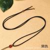 Collar de Cordón Ajustable con Colgante de Lirio DIY para Hombres y Mujeres, Adecuado para Colgantes de Jade y Tejido Hecho a Mano