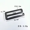 Fivela de Liga de Zinco em Forma de 9 Fivela de Metal em Forma de Nove Fivela Antiderrapante em Forma de Nove Fivela para Suspensório Fivela para Roupa Íntima Fivela de Ajuste para Alça de Sutiã