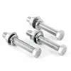 Acero Inoxidable 304 Tornillo Hexagonal Exterior Arandela Plana de Resorte Tuerca Juego Combinado Tornillo de Cabeza Hexagonal Arandela Plana de Resorte Tuerca Combinación