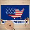 Amazon Mantel Americano del Día de la Independencia Transfronterizo con Estrella de Cinco Puntas y Estampado de Letras Decoración para Celebración Festiva Mantel de Mesa