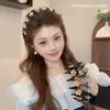 Diadema Coreana de Flor de Pedrería con Ola para Mujer, Peinado de Verano, Diadema de Corona Alta, Pinza para Recoger el Cabello al Lavar la Cara