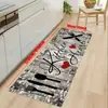Fábrica em estoque Tapete para Piso de Cozinha Americana Cabelo Liso Tapete de Banheiro Tapete para Porta de Entrada de Varanda Tapete Resistente à Sujeira Fácil de Cuidar
