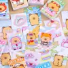 Pegatinas de Vestir Capibara Mini Portátil de Bolsillo Cuaderno Lindo Dibujo Animado Pegatinas para Planificador