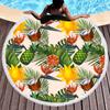 Amazon Tropical Leisure Beach Mat Round Europeu e Americano Reactive Printing Toalha de banho Comércio Exterior Ordem Privada zhi Impressão Digital