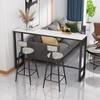 Pei Monje Sala de Estar Entrada Mesa de Bar Estante Soporte Pie de Mesa Estante Alto Sencillo Hogar Balcón Metal Pie de Mesa Comedor