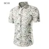 Comercio exterior talla grande verano hombre nueva camisa de manga corta para hombre camisa estampada hombre verano nueva camisa DC06