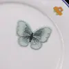 5,5cm Peça de Tecido Bordada Borboleta Tridimensional Acessório de Grampo de Cabelo Artesanal DIY Decoração de Acessório de Roupa Estilo Coreano