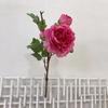 Flores Artificiais Peônia de 3 Cabeças Novo Produto do Fabricante em Estoque Flores Falsas Flores de Seda Casamento Decoração de Casa Arranjo de Flores Ornamentos