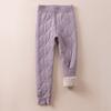 Artefacto de uniforme escolar para niños pantalones cálidos pantalones de algodón engrosados con forro polar para niños pantalones de algodón para otoño e invierno para niñas