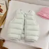 Chaleco de algodón relleno de plumón para niños, chaleco cálido para niñas, chaleco engrosado para niños, adecuado para otoño e invierno, se puede usar como capa interior o exterior