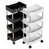 Carrito Estante de Almacenamiento Cocina de Pie Multicapa Estante de Almacenamiento de Snacks Baño Inodoro Estante de Almacenamiento Removible
