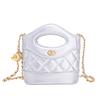 Bolso de Cadena Acolchado con Bola Dorada de Nicho para Mujer 2025 Nuevo Bolso Bandolera Tipo Cubo Bolso Pequeño Fragante Bolso Cruzado Bolso de Papas Fritas para Mujer