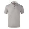 Nova Camisa Polo Masculina e Feminina de Manga Curta Color Sólida com Gola Lapela, Secagem Rápida, Tendência para Grupo Jovem, Confortável para o Verão