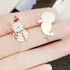Desenho Fofo 100 K Boneco de Neve de Natal Árvore de Natal Sino Pingente de Liga DIY Pulseira Acessórios de Joias