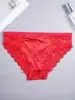 Bragas de Encaje Satinado Exclusivas Transfronterizas para Mujer, Sin Costuras de Cintura Media Transpirables Lujosas Sexy en Múltiples Colores