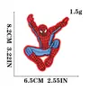Dibujo animado Dibujo animado Hombre Araña bordado tela pegatinas decoración ropa infantil etiqueta bordada a máquina parches adhesivos directo de fábrica