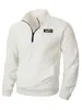 Comercio Exterior Transfronterizo Invierno Nuevo Modelo Amazon Sudadera de Forro Polar Coral Color Sólido Cuello Alto con Media Cremallera Cálida para Exteriores Cuello Alto Cortavientos