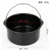 Nueva Bandeja para Hornear Antiadherente en Stock Transfronteriza Accesorios para la Olla Interior de la Freidora de Aire Cesta para Hornear Pasteles de Freidora de Aire