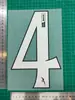 25-26 Super Liga Portuguesa Coleção Branca Tamanho Adulto A+ Camisa Número Letra Adesivos de Transferência Térmica para Camisas de Futebol