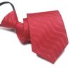 Corbata con cremallera de 8 cm al por mayor perezosa fácil de jalar sin nudo 7 cm para hombre negocios formal morado rojo rojo oscuro