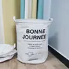 Cesta de lavandería sucia de tela al por mayor del fabricante, cesta de almacenamiento plegable para ropa sucia, contenedor de almacenamiento de muñecas, cesta de lavandería de algodón y lino