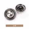 Chapéu de Palha Redondo Metal Pequeno Fragrância Casaco Roupa Jaqueta Corta-vento Roupa de Lã Botões Alto Padrão