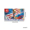 Bandera del Mundial 2026 más vendido en EE. UU., Canadá y México, bandera de animación para partido de fútbol, bandera para suministros de decoración de jardín