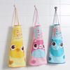 Delantal de Pintura Impermeable de Dibujos Animados para Niños Smock sin Mangas para Niños Ropa de Pintura Babero Pequeño Bolsillo para Saliva Set