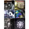 Dissipador de Calor de Memória Ventilador Preto 12cm Placa de Vídeo CPU Placa-Mã Radiador Gabinete de Host de Desktop Computador