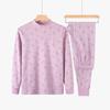 Ropa de algodón de cuello alto para mujeres de mediana edad y ancianas y pantalones de otoño, jersey cálido ajustado para madre otoño e invierno