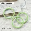 Accesorios para Joyería DIY Anillo de Hierro Pintado Colorido Anillo de Conexión Colgante para Llavero Aleación Colgante Hecho a Mano Material de Colgante al por Mayor