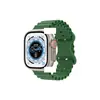 Para Apple Watch 8 Ultra Watch Pulseira de Silicone Marinho Fivela Apple Fivela Borboleta Pulseira