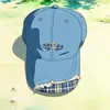 Gorra de béisbol a cuadros estilo coreano con borde deshilachado bordada con letras en inglés, moderna y versátil, diseño unisex de moda para primavera y verano
