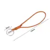 Broche de Langosta de Metal, Cordón de Cuero de Terciopelo, Colgante de Cordón de Piel de Vaca, Accesorios para Joyería DIY, Llavero, Cordón Colgante Tejido a Mano