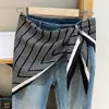 Bufanda Triángulo Flor de Anacardo Coreana Cortina de Trasero Accesorios en Capas para Mujer Cinturón de Jeans Cintura Bufanda de Seda Camisa a Juego para Viaje