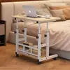 Mesa de Cabeceira Móvel Mesa de Computador para Casa Quarto Cama de Sofá Preguiçosa Pequena Mesa Simples de Elevação Escritório