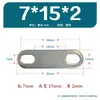 Placa de Fixação em Forma de U de Aço Inoxidável 304, Parafuso em U Galvanizado para Barreira, Placa de Barreira com Duas Furações, Peça de Conexão Fixa Espessada