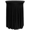 Toalha de Mesa Elástica Saia de Coquetel Capa de Mesa Banquete Mesa Alta Redonda Cobertura Elástica Saia de Sol Mesa