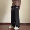 Pantalones Casuales de Pana para Hombre 2024 Primavera y Otoño Nuevo Estilo Americano Sueltos de Pierna Ancha Pantalones Deportivos Sensación de Textura Pantalones Rectos