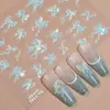 Redanco Novo Adesivo de Nail Art 5D em Relevo Desenho Animado Sereia Concha Luz Decalque de Unha Tridimensional He-1160