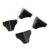 Protector de Esquina de Plástico para Embalaje Caja de Cartón Cubierta Protectora de Tres Lados Plástico Triangular Negro Anti-Colisión Protección de Muebles Esquina