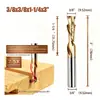 Herramienta de corte compuesta con vástago de 3/8 para corte pasante, fresadora de acero de tungsteno para carpintería, fresadora CNC de ranura profunda, fresadora para mortajas de carpintería